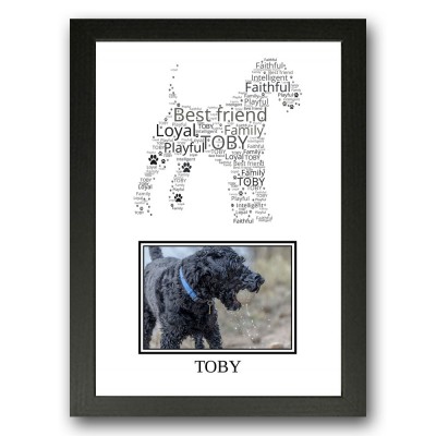 Personalised Kerry Blue Terrier Word Art Gifts